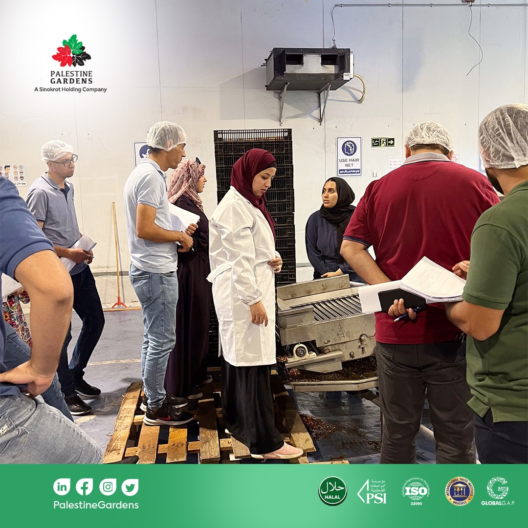 Palestine Gardens Agricultural Company Completed Its Participation in The Occupational Safety Training Course, Organized by The Jericho Chamber of Commerce – Jericho